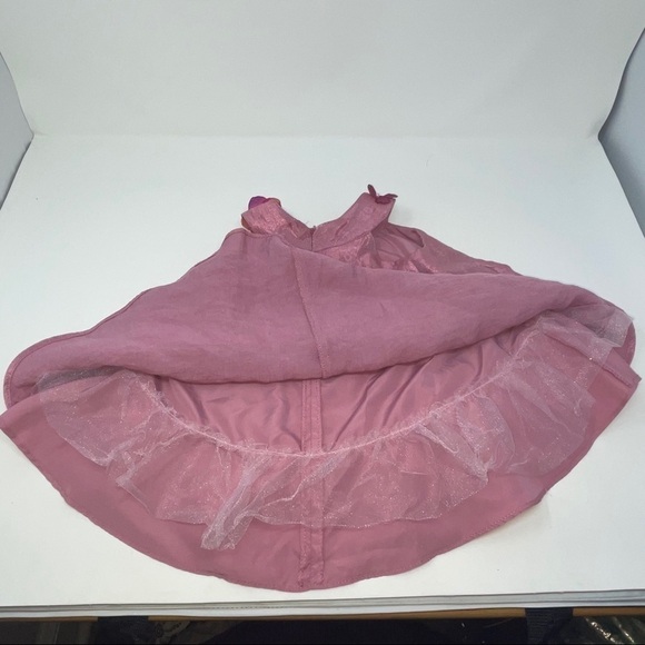 Pippa & Julie Baby Dress with Matching Panties – Mauve, Size 9 Months - Picture 8 of 12